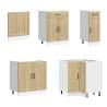 11 Piece Kitchen Cabinet Set - Lucca Sonoma Oak Wood