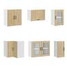 11 Piece Kitchen Cabinet Set - Lucca Sonoma Oak Wood