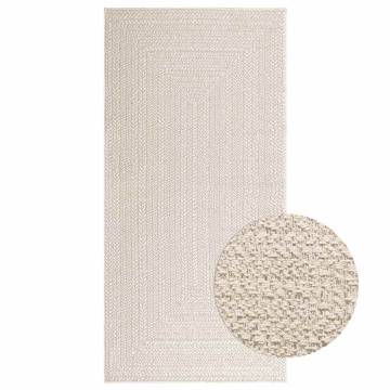 ZIZUR Cream Rug 100x200 cm - Indoor & Outdoor Durable Decor