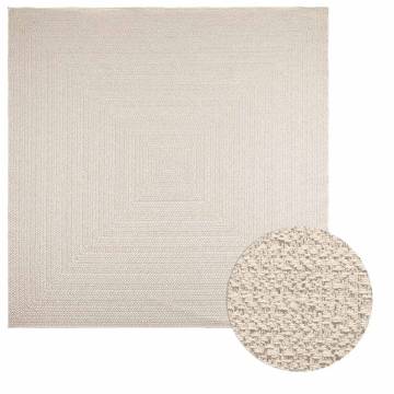 Rug ZIZUR Cream 240x240 cm - Stylish Indoor & Outdoor Use