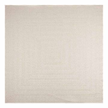 Rug ZIZUR Cream 240x240 cm - Stylish Indoor & Outdoor Use