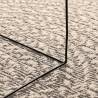 Rug ZIZUR Cream 80x250 cm - Jute Look for Indoors & Outdoors