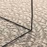 Rug ZIZUR Cream 120x120 cm - Stylish Jute Look Indoor/Outdoor