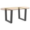 V-Shape Dining Table Legs - Anthracite Steel 60x(42-43.3) cm