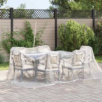 Clear Tarpaulin with Eyelets 3x3m - Durable Protection