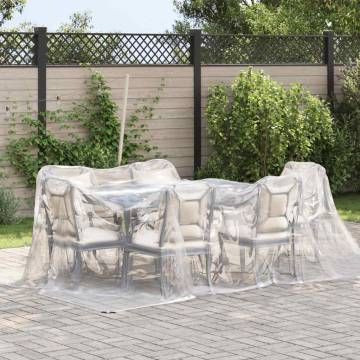 Clear Tarpaulin with Eyelets 3x5m - Durable & Water-Resistant