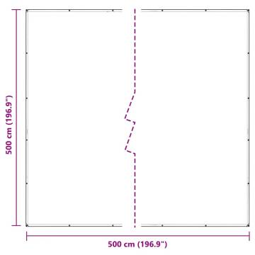 Clear Tarpaulin with Eyelets 5x5m | Durable & Water-Resistant