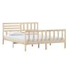 Solid Wood Bed Frame 160x200 cm - Timeless Design