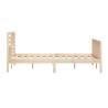 Solid Wood Bed Frame 160x200 cm - Timeless Design