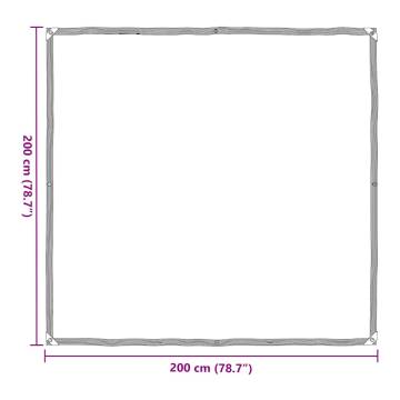 Clear Tarpaulin with Eyelets 2x2 m - Durable & Versatile