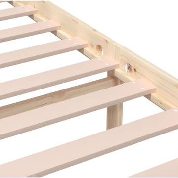 Solid Wood Bed Frame 160x200 cm - Timeless Design