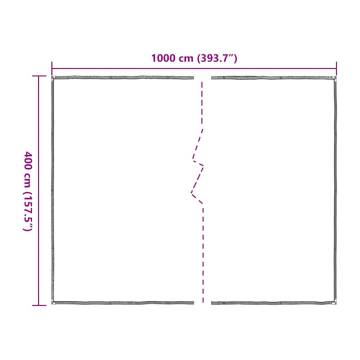 Clear Tarpaulin with Eyelets 4x10 m - Durable & Water-resistant