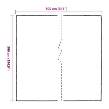 Clear Tarpaulin with Eyelets 5x8 m Polyethylene - Durable & Versatile