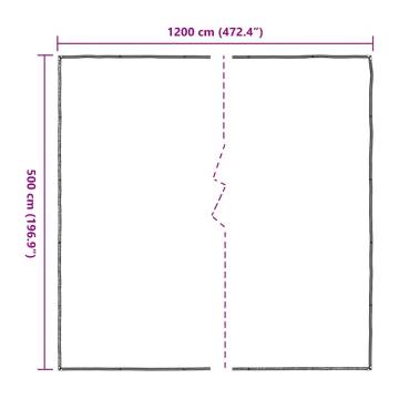 Clear Tarpaulin with Eyelets 5x12m | Durable & Water-Resistant