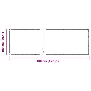 Clear Tarpaulin with Eyelets 1x4m PVC - Durable & Versatile