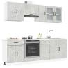  8 Piece Kitchen Cabinet Set Kalmar Concrete Grey Engineered Wood Colour concrete grey Quantity in Package 1 Number of 