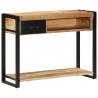 Rustic Mango Wood Console Table - 100x35x75 cm