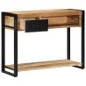 Rustic Mango Wood Console Table - 100x35x75 cm