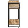 Rustic Mango Wood Console Table - 100x35x75 cm