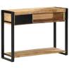 Rustic Mango Wood Console Table - 100x35x75 cm