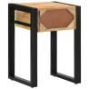 Stylish Side Table 35x35x50 cm - Solid Rough Mango Wood