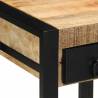 Stylish Side Table 35x35x50 cm - Solid Rough Mango Wood