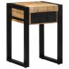 Stylish Side Table 35x35x50 cm - Solid Rough Mango Wood