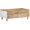 Solid Mango Wood Coffee Table - 100x54x40 cm | HipoMarket