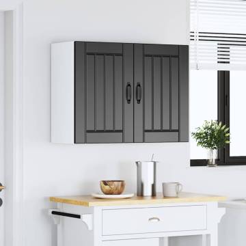 Lucca Black Engineered Wood Kitchen Wall Cabinet | HipoMarket