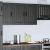 Lucca Black Engineered Wood Kitchen Wall Cabinet | HipoMarket