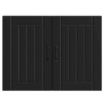 Lucca Black Engineered Wood Kitchen Wall Cabinet | HipoMarket