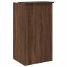 Brown Oak Reception Desk - 55x50x103.5 cm Engineered Wood