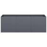 Stylish Anthracite Planter - 120x40x40 cm Cold-rolled Steel