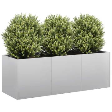 Planter 120x40x40 cm Galvanised Steel - Durable & Stylish