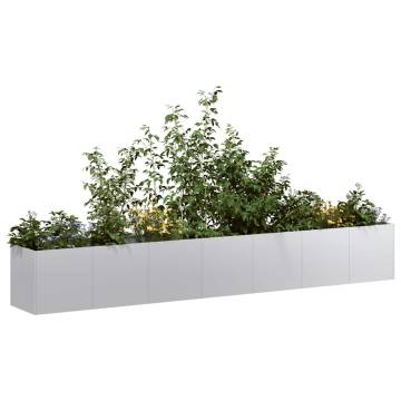 Planter 280x40x40 cm | Galvanised Steel for Outdoor Spaces