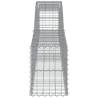 Arched Gabion Baskets - 15 pcs Galvanised Iron | HipoMarket