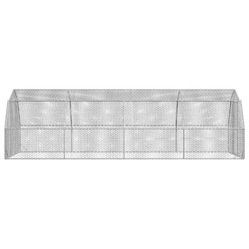 Chicken Run 2.5x8x2.25 m Galvanised Steel - Durable & Secure