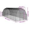 Chicken Run 2.5x8x2.25 m Galvanised Steel - Durable & Secure