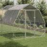 Chicken Run with Roof - Galvanised Steel | 2.5x4x2.25m