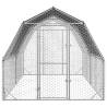 Chicken Run with Roof - Galvanised Steel | 2.5x4x2.25m