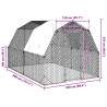 Chicken Run with Roof - Galvanised Steel | 2.5x4x2.25m