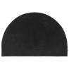 Black Half Round Door Mat 40x60 cm - Tufted Coir | HipoMarket