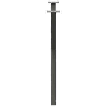 X-Shaped Dining Table Legs - Anthracite Steel | HipoMarket