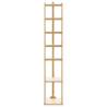 Bamboo Coat Stand with Hooks and Shelves - 38.5x30x156 cm