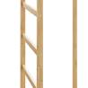 Bamboo Coat Stand with Hooks and Shelves - 38.5x30x156 cm