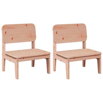 Garden Chairs Set - 2 pcs Solid Wood Douglas | HipoMarket