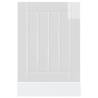 High Gloss White Dishwasher Panel - Lucca | HipoMarket