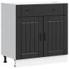 Lucca Black Kitchen Base Cabinet | Durable Engineered Wood