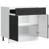 Lucca Black Kitchen Base Cabinet | Durable Engineered Wood