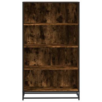 Bookcase Smoked Oak 80.5x35x139 cm – Modern Engineered Wood